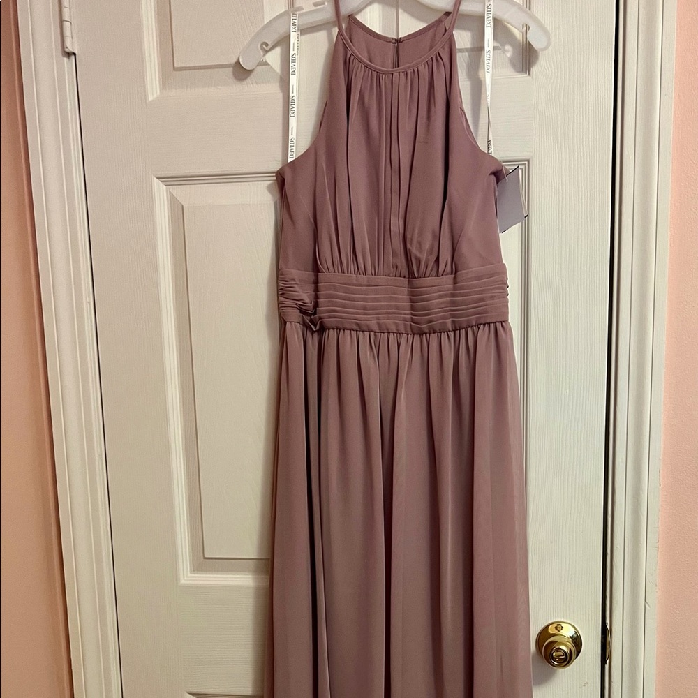 Bridesmaids dress, new with tags, never worn Color: Quartz Size: 8
